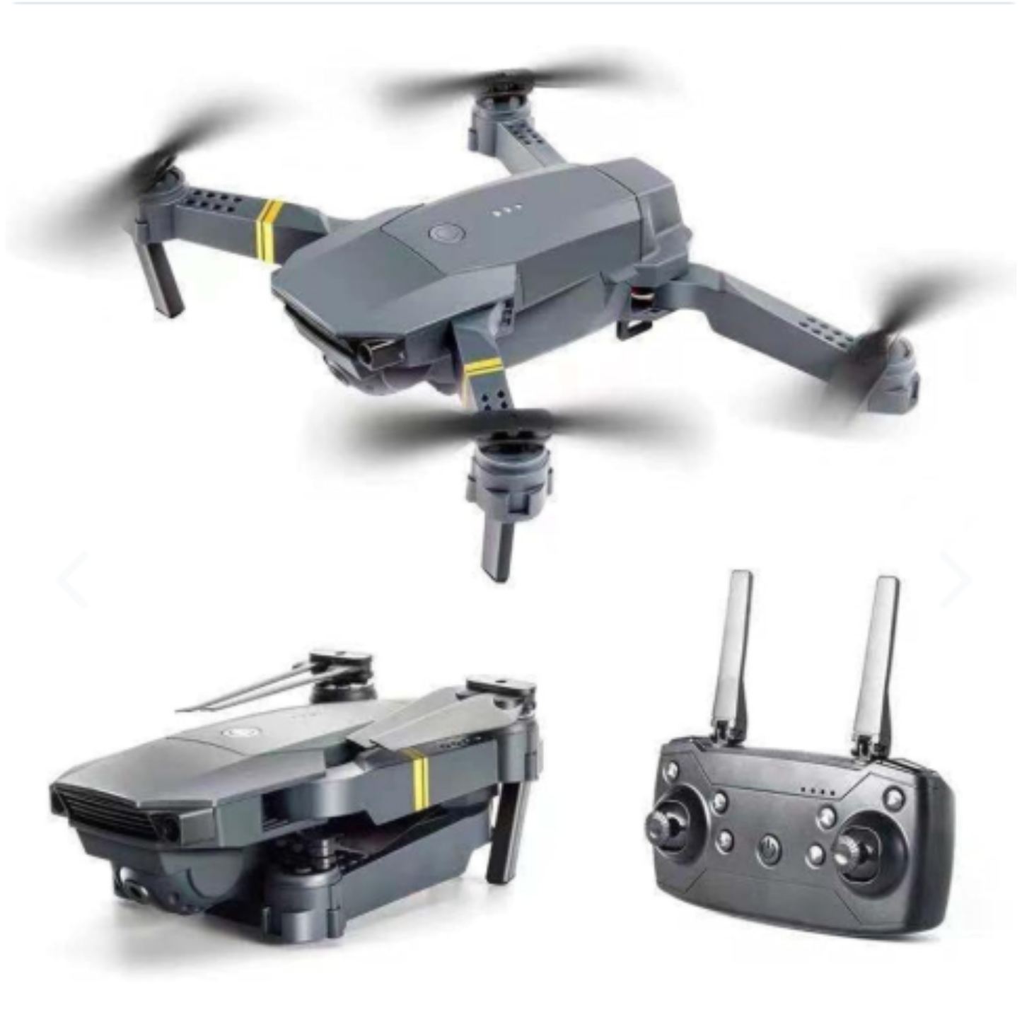 Drone 998 Pro, Plegable con Camara Wifi HD